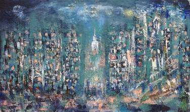 Print of Art Deco Cities Paintings by Kristel Tatiana Nadvornaia