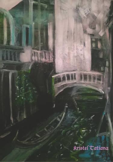 Original Abstract Expressionism Architecture Paintings by Kristel Tatiana Nadvornaia