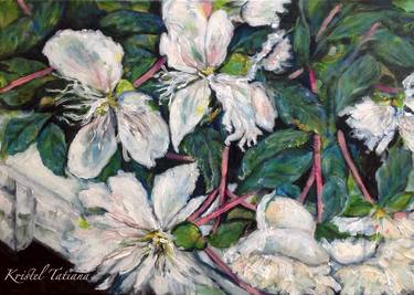 Print of Floral Paintings by Kristel Tatiana Nadvornaia