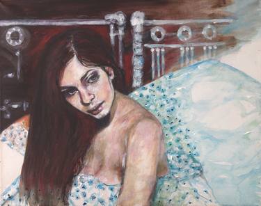 Print of Realism Erotic Paintings by Kristel Tatiana Nadvornaia