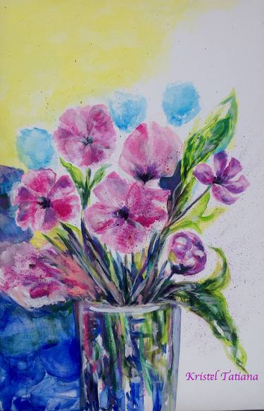 Print of Expressionism Botanic Paintings by Kristel Tatiana Nadvornaia