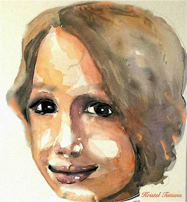 Print of Portraiture Portrait Paintings by Kristel Tatiana Nadvornaia