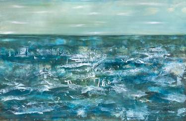 Original Abstract Water Paintings by Kristel Tatiana Nadvornaia