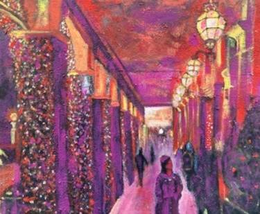 Original Expressionism Cities Paintings by Kristel Tatiana Nadvornaia