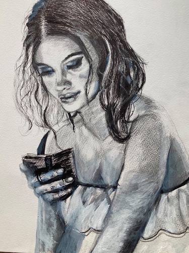 Print of Portrait Drawings by Kristel Tatiana Nadvornaia
