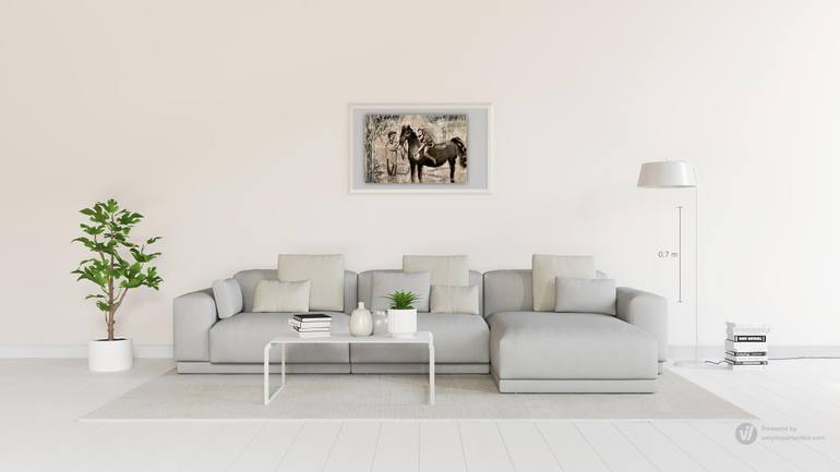 Original Folk Animal Painting by Kristel Tatiana Nadvornaia