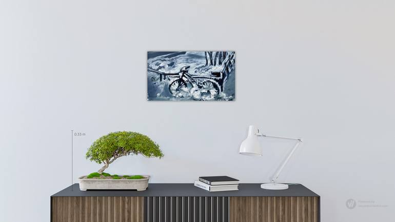 Original Illustration Transportation Painting by Kristel Tatiana Nadvornaia