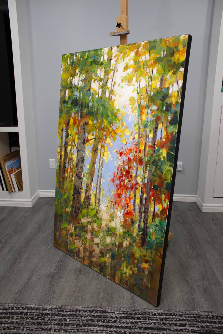 Original Impressionism Landscape Painting by Vadim Dolgov