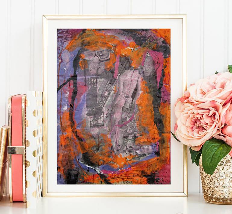 Original Abstract Expressionism Abstract Painting by Valeriy Kopysov