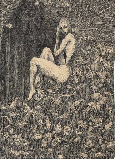 Print of Surrealism Mortality Drawings by Marzena Ablewska- Lech