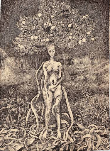 Print of Surrealism Body Drawings by Marzena Ablewska- Lech