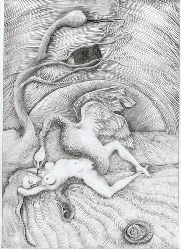 Print of Surrealism Erotic Drawings by Marzena Ablewska- Lech