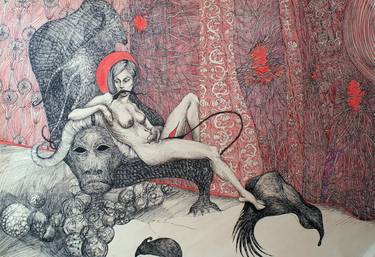 Print of Erotic Drawings by Marzena Ablewska- Lech