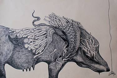 Print of Surrealism Animal Drawings by Marzena Ablewska- Lech