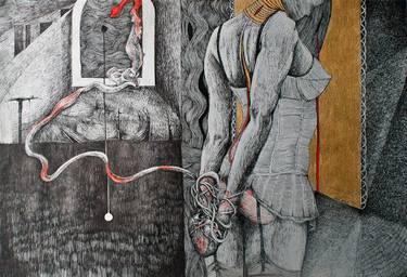 Print of Surrealism Erotic Drawings by Marzena Ablewska- Lech