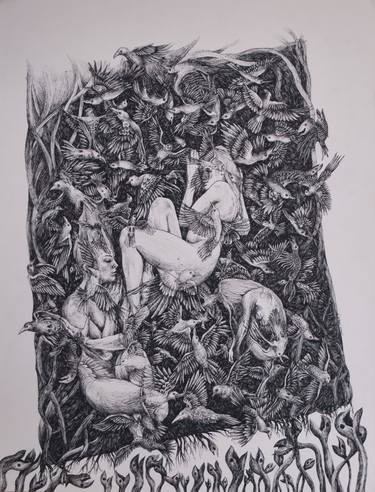 Print of Surrealism Animal Drawings by Marzena Ablewska- Lech