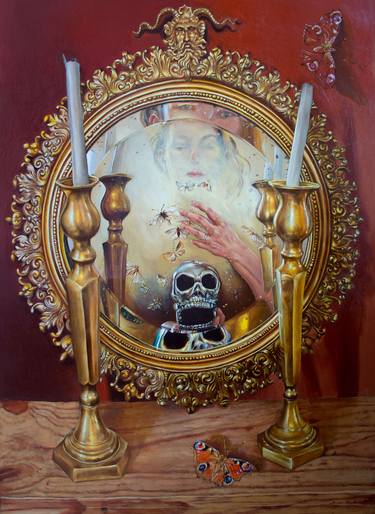 Original Mortality Painting by Marzena Ablewska- Lech