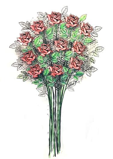 Print of Illustration Floral Paintings by Abby Goodman