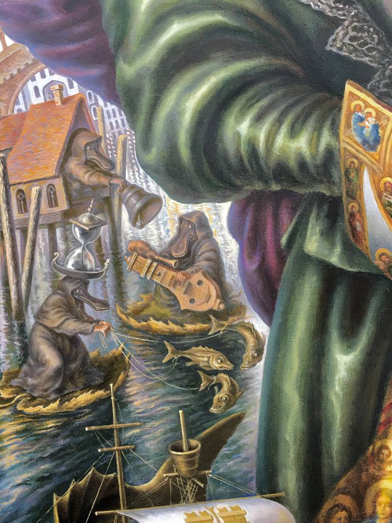 Original Figurative Fantasy Painting by Alexander Donskoi