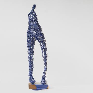Original Abstract Expressionism Men Sculpture by Wim Heesakkers