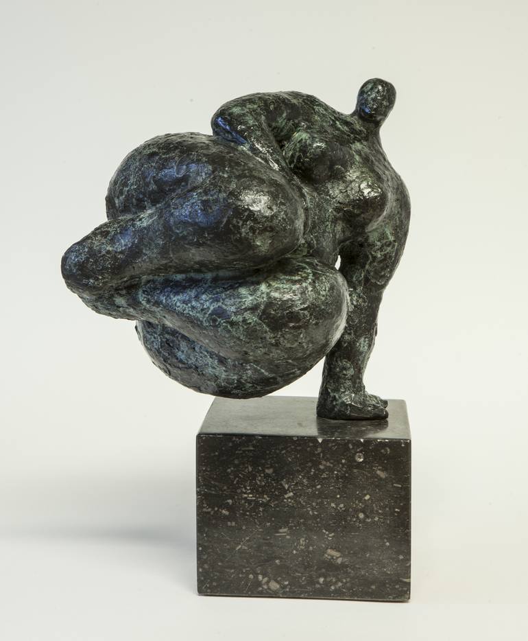 Original Expressionism Women Sculpture by Wim Heesakkers