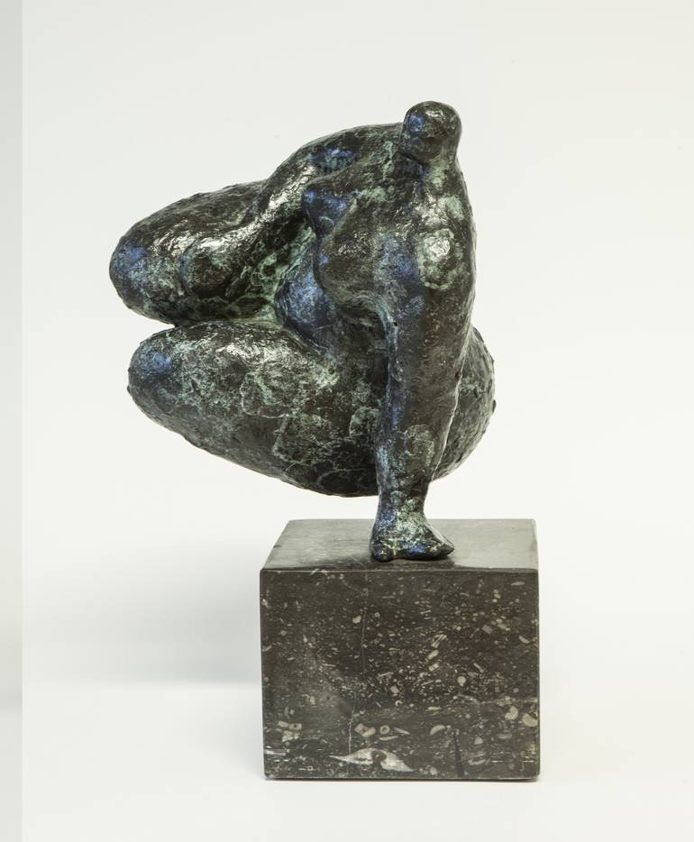 Original Expressionism Women Sculpture by Wim Heesakkers