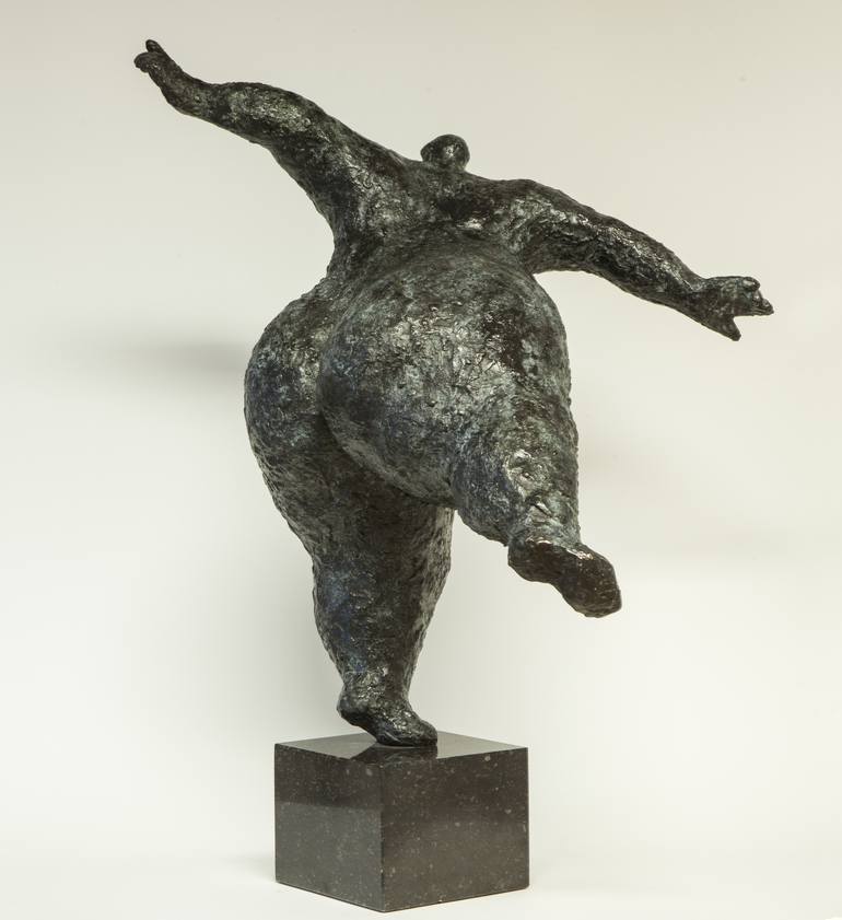 Original Expressionism Women Sculpture by Wim Heesakkers