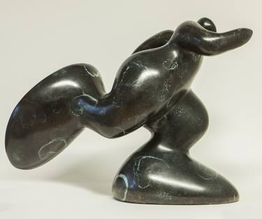 Original Abstract Men Sculpture by Wim Heesakkers