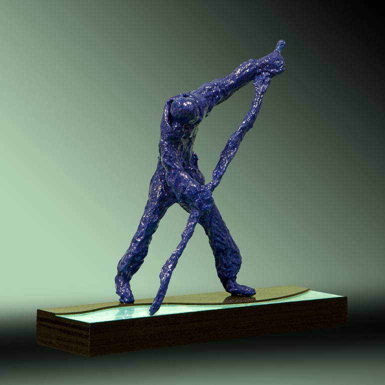 Original Men Sculpture by Wim Heesakkers