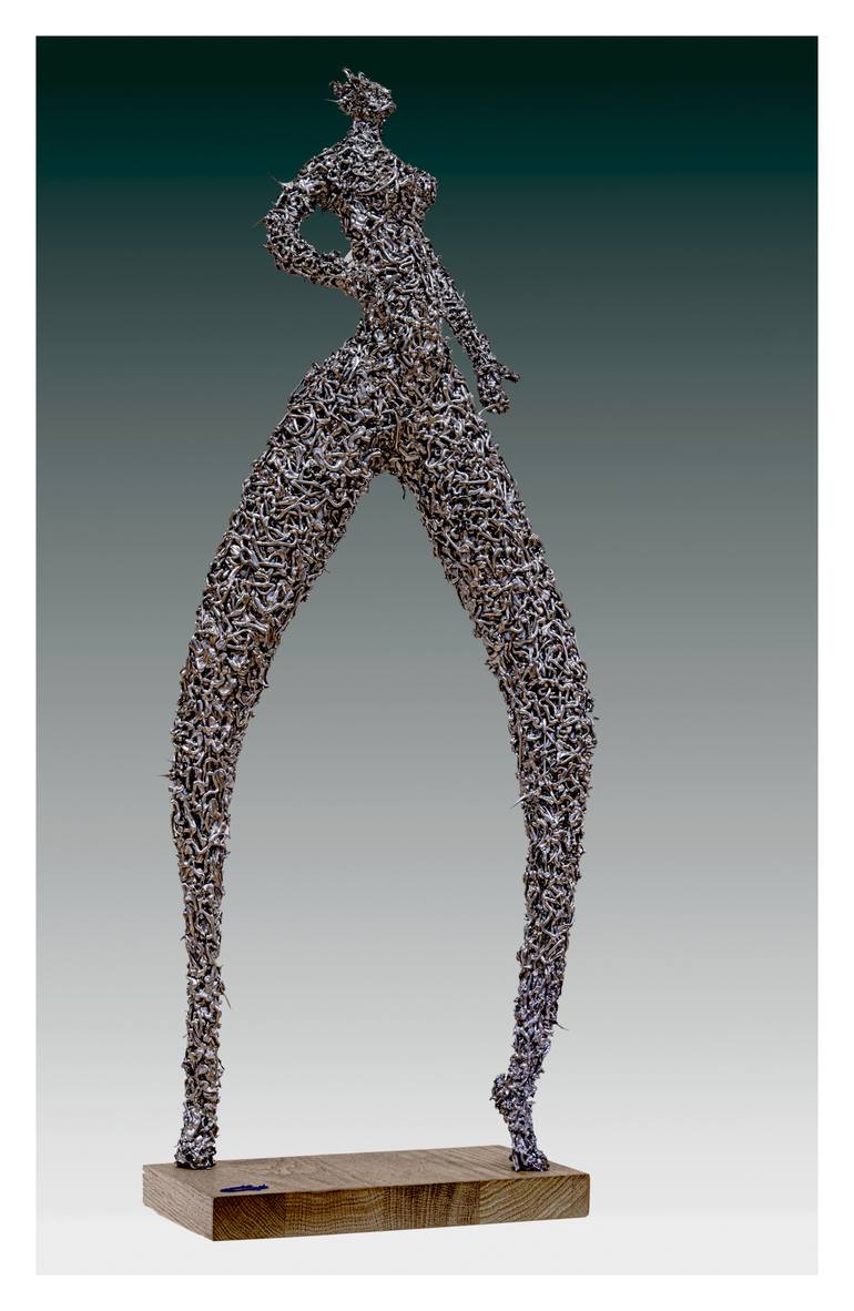 Original Abstract Expressionism Women Sculpture by Wim Heesakkers