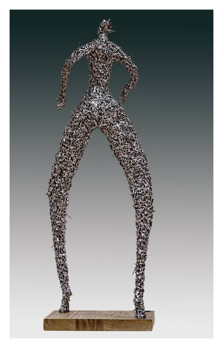 Original Abstract Expressionism Women Sculpture by Wim Heesakkers