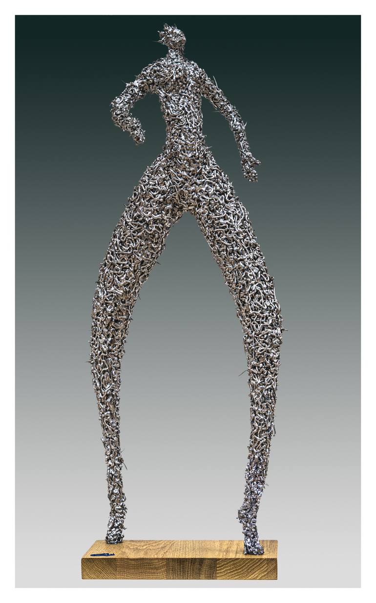 Original Abstract Expressionism Women Sculpture by Wim Heesakkers