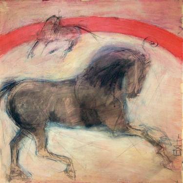 Print of Impressionism Horse Drawings by Ellie Burelli