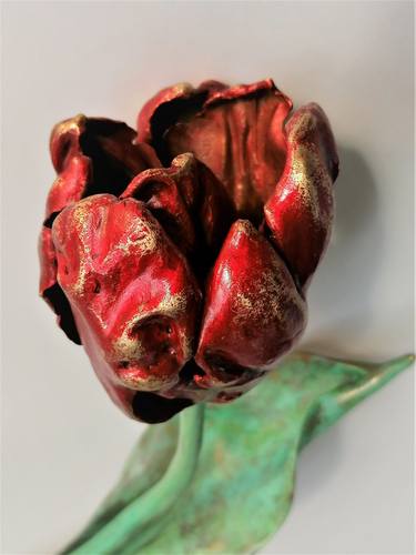 Alexandra Konstantinovna, Tulip, Tulips, Tulipa, Tulp 1, Bronze, 42-12- 8 cm, Unique thumb