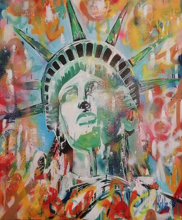 Saatchi Art Artist Nim KaNim; Paintings, “Lady Liberty” #art