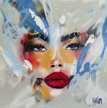 Original Street Art Women Paintings by Nim KaNim