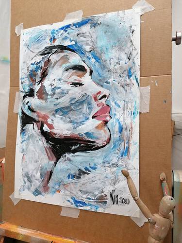 Original Abstract Women Paintings by Nim KaNim