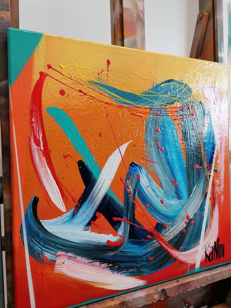 Original Abstract Painting by Nim KaNim