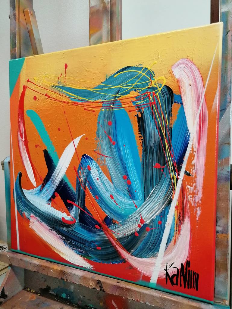 Original Abstract Painting by Nim KaNim