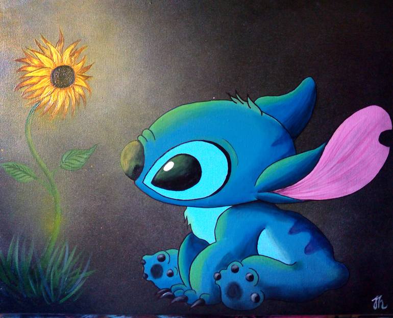 stitch disney Painting by Cloud Lee