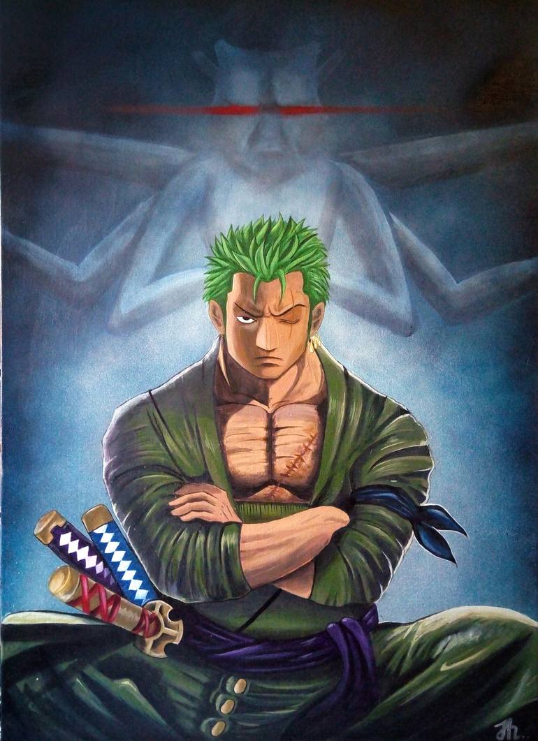 Roronoa Zoro One Piece Painting by Cloud Lee