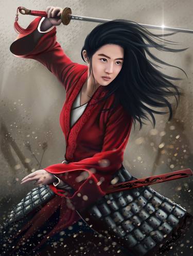 Chinese Female Warrior Mulan thumb