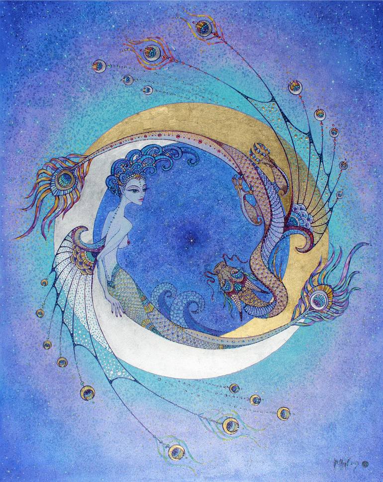 Original Art Deco Other Painting by Polina Ogiy