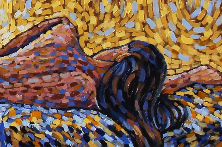 Original Figurative Nude Painting by Polina Ogiy