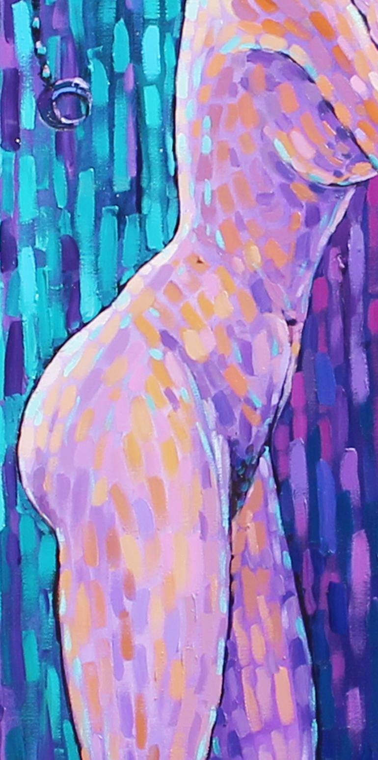 Original Figurative Nude Painting by Polina Ogiy