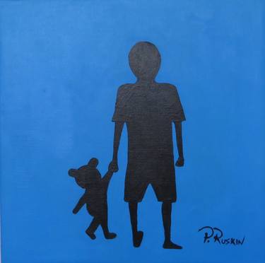 Original Expressionism Children Paintings by Paul Ruskin