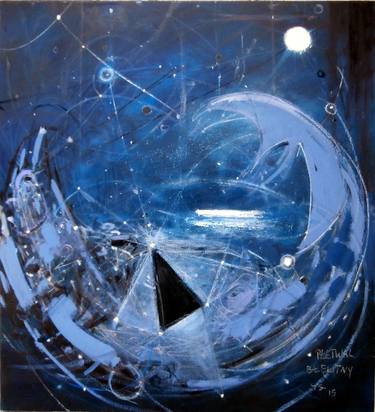 Print of Surrealism Outer Space Paintings by Tadeusz Sobkowiak