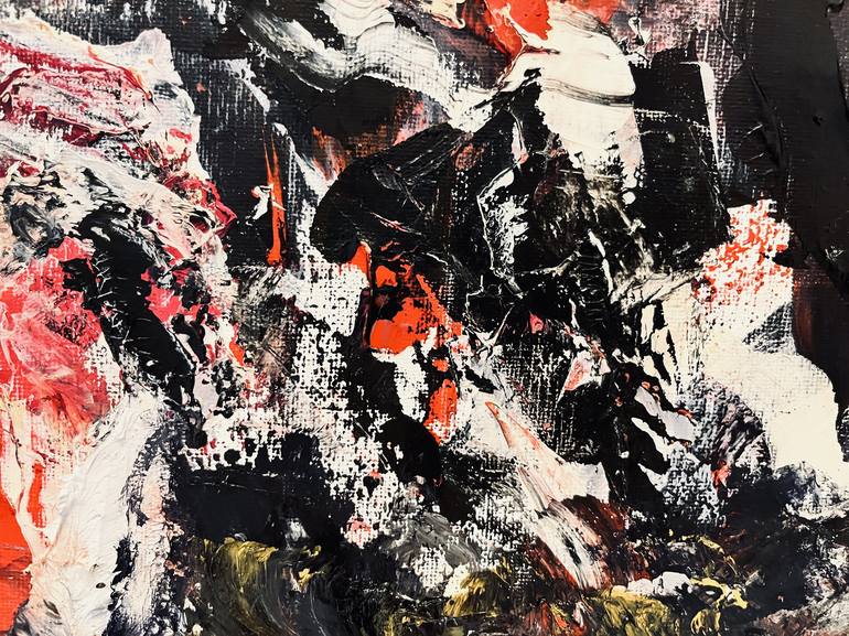 Original Abstract Expressionism Politics Painting by Zhang Mingyang
