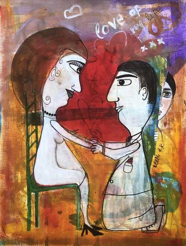 Print of Love Paintings by Eleni Koritou