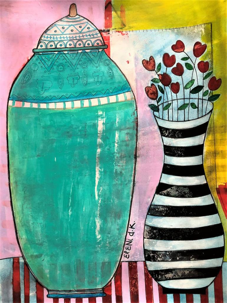 The perfect vase Painting by Eleni Koritou | Saatchi Art